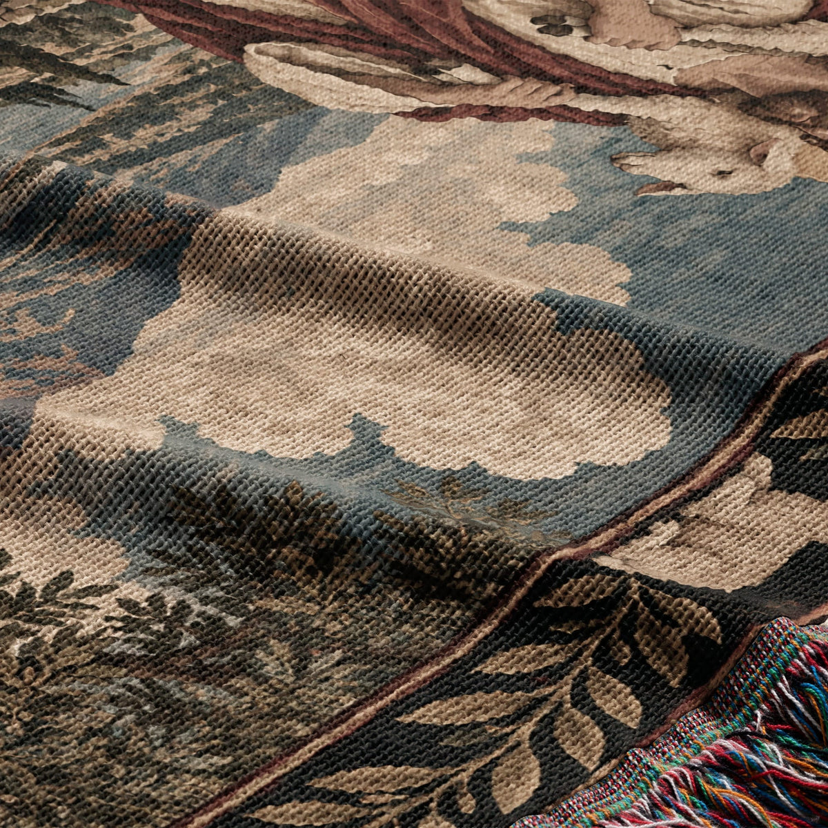 CalmNestStyle The Good Shepherd jacquard woven blanket