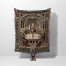 Corpus Christi Ornate Arches Floral Design Woven Blanket