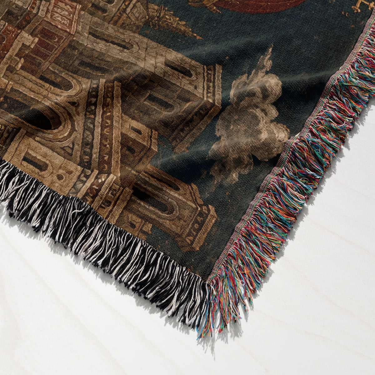CalmNestStyle Saint George Icon With the Princess jacquard woven blanket