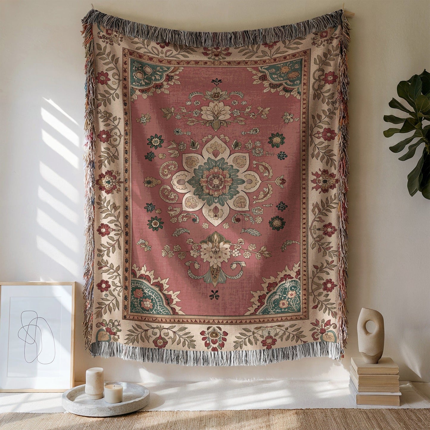 Bohemian Floral Patterned Wall Hanging Tapestry product