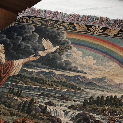 CalmNestStyle Noahs Ark Covenant After the Flood jacquard woven blanket