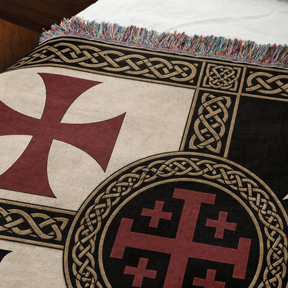 MyDesigns Medieval Wall Hanging – Order of Calatrava & Crusader Knights Woven Blanket jacquard woven blanket