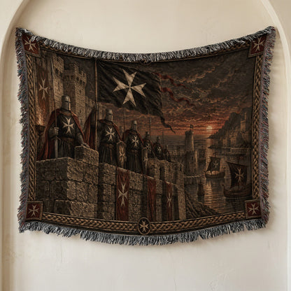 MyDesigns Hospitaller Watch – Harbour of the Galleys jacquard woven blanket
