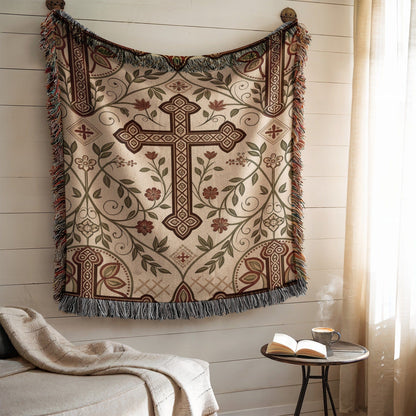 Elegant Cross Tapestry Wall Hanging Decor Product