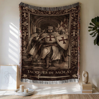 Jacques De Molay Knights Templar Art Tapestry