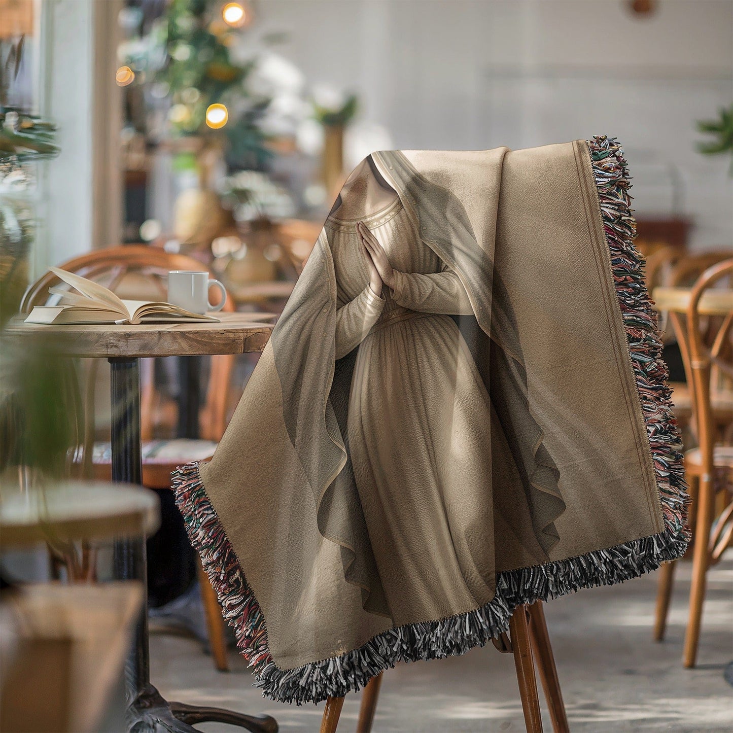 Elegant Prayer-Inspired Blanket for Cozy Comfort