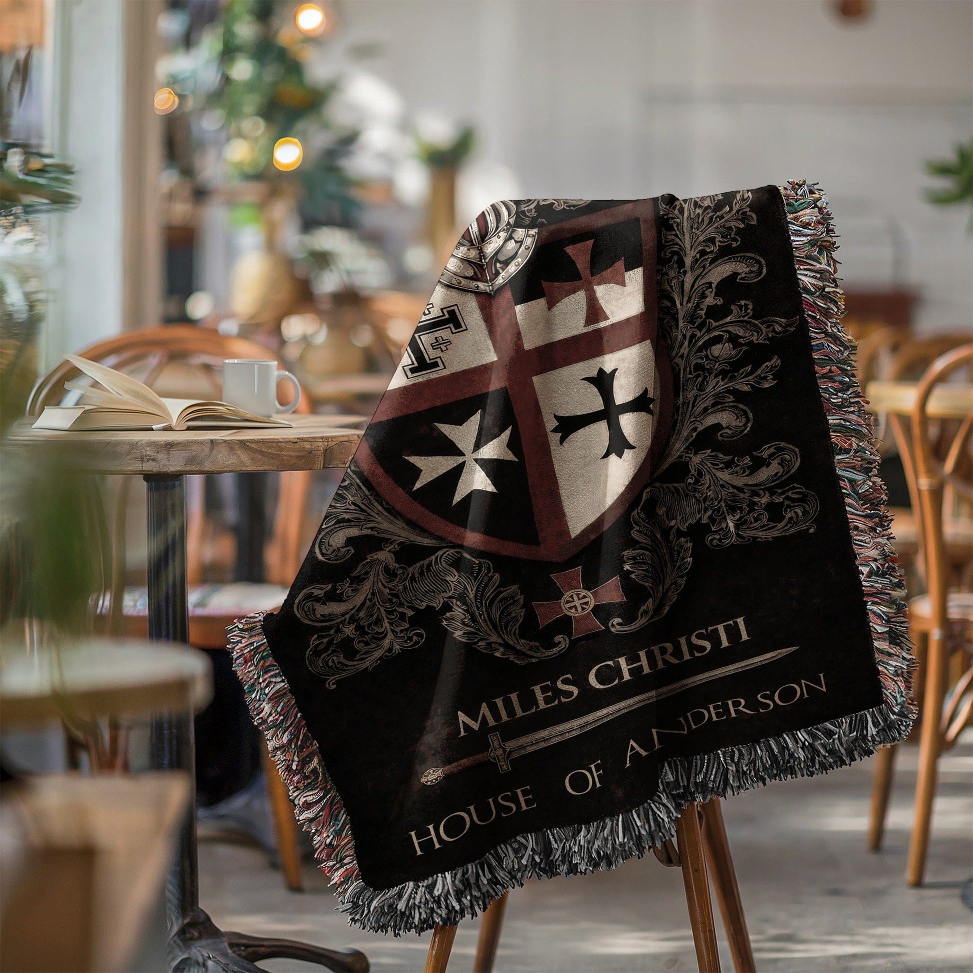Custom House of Anderson Miles Christi blanket