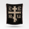 Sacred Christogram Faith Woven Blanket