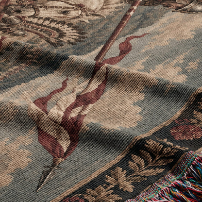 CalmNestStyle The Winged Hussars jacquard woven blanket