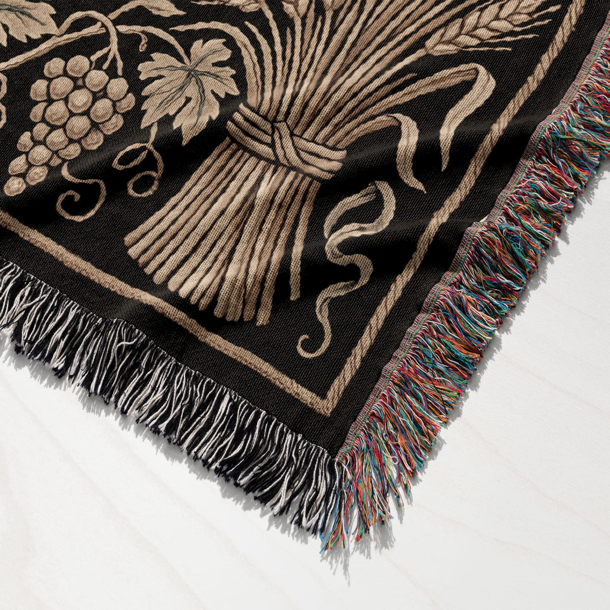 CalmNestStyle Divine Lamb & Dove Tapestry Woven Blanket jacquard woven blanket