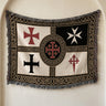 Crusader Orders Medieval Blanket – Santiago Templar Hospitaller Teutonic Woven Throw