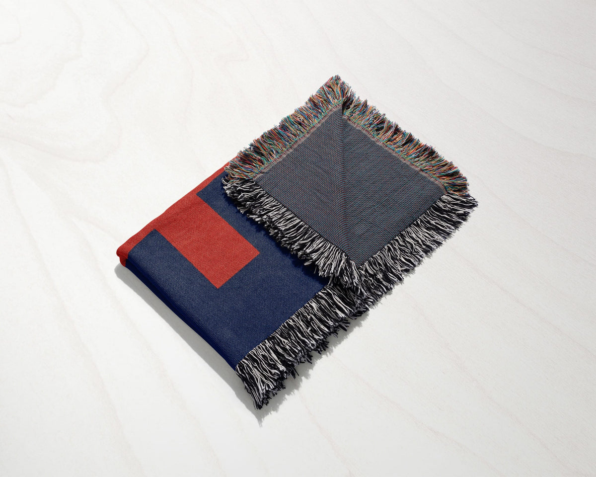 CalmNestStyle Christian Flag Woven Blanket jacquard woven blanket