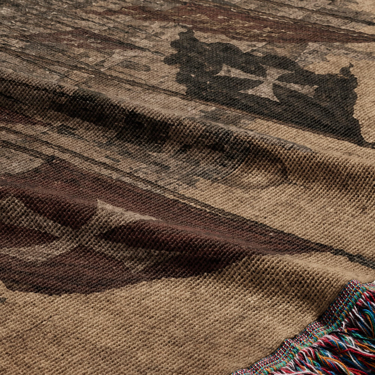 CalmNestStyle Baldwin IV and the Templar Army jacquard woven blanket