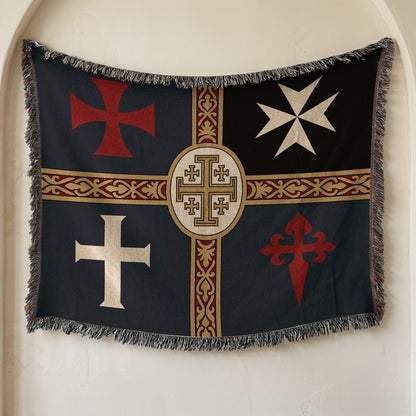MyDesigns Ancient Orders I Royal Navy jacquard woven blanket