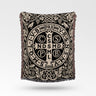 Blessed Saint Benedict Medal Heritage Woven Blanket