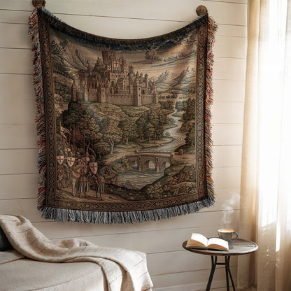 Decorative Medieval Castle Tapestry Wall Hanging Decor