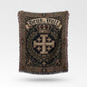 Regal Deus Vult Jerusalem Cross Blanket