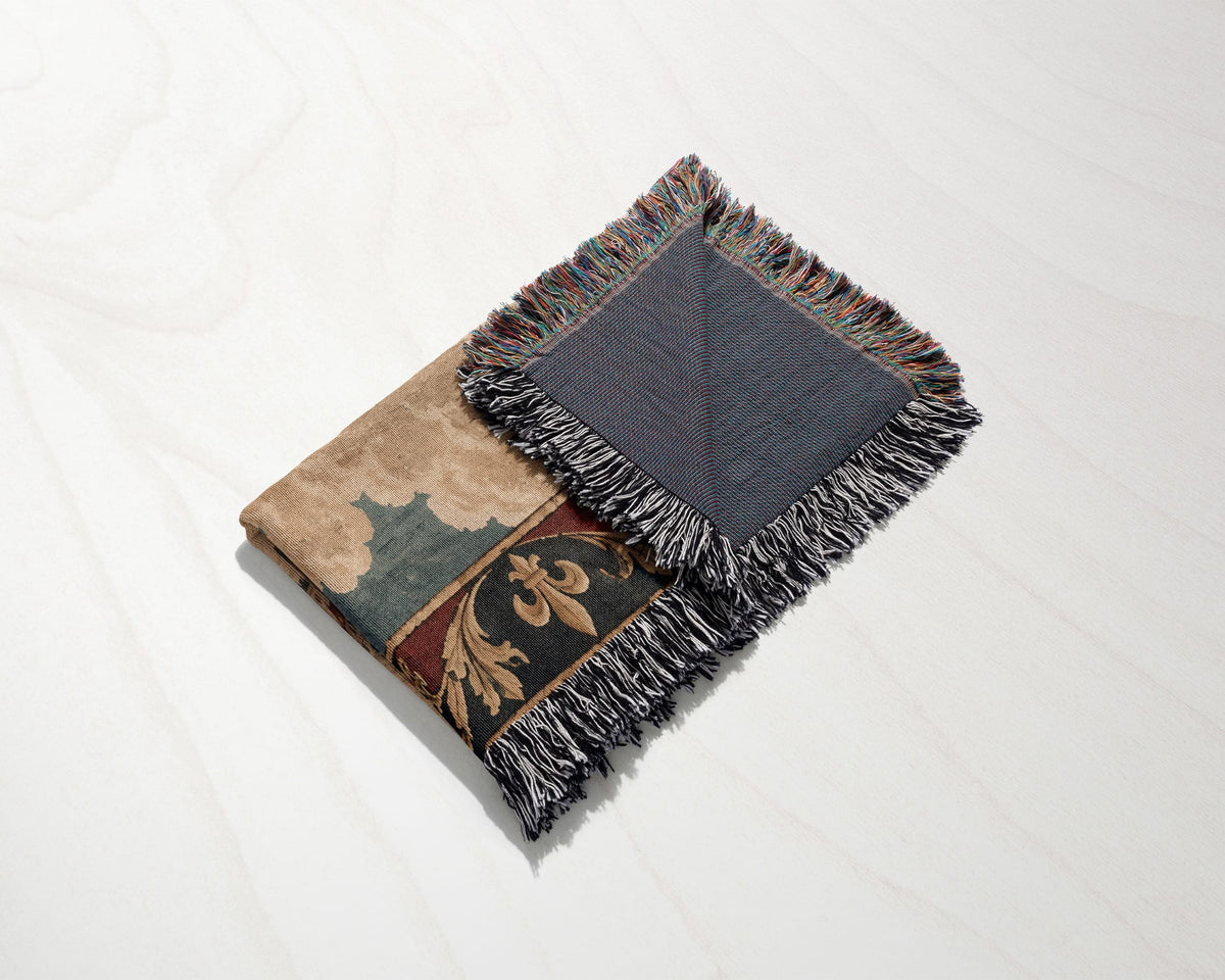 CalmNestStyle Joan of Arc at Orleans jacquard woven blanket