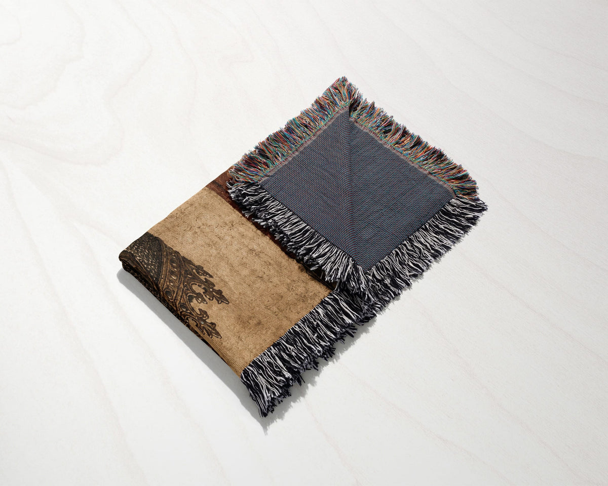 CalmNestStyle Baldwin IV and the Templar Army jacquard woven blanket