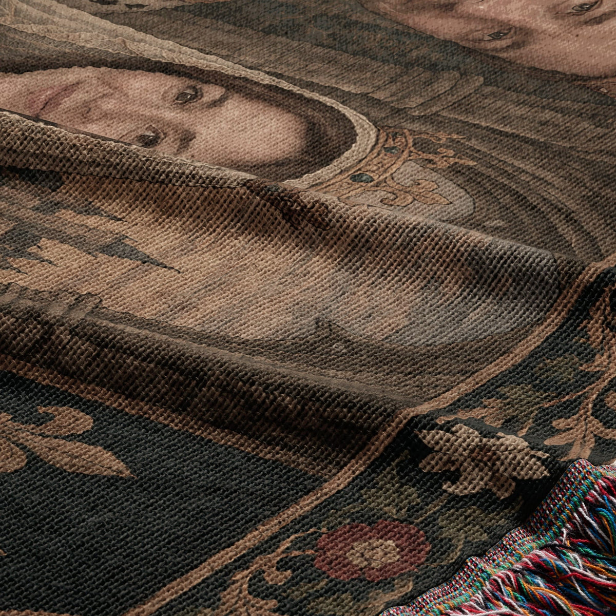 MyDesigns Crowned Together I Your Royal Couple Portrait jacquard woven blanket