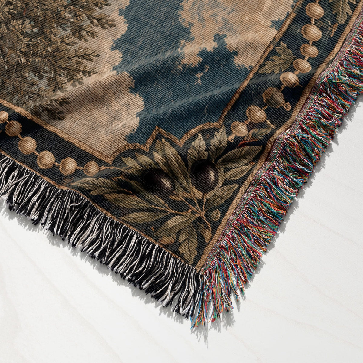 CalmNestStyle Our Lady of Fatima jacquard woven blanket