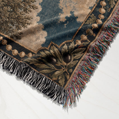 CalmNestStyle Our Lady of Fatima jacquard woven blanket
