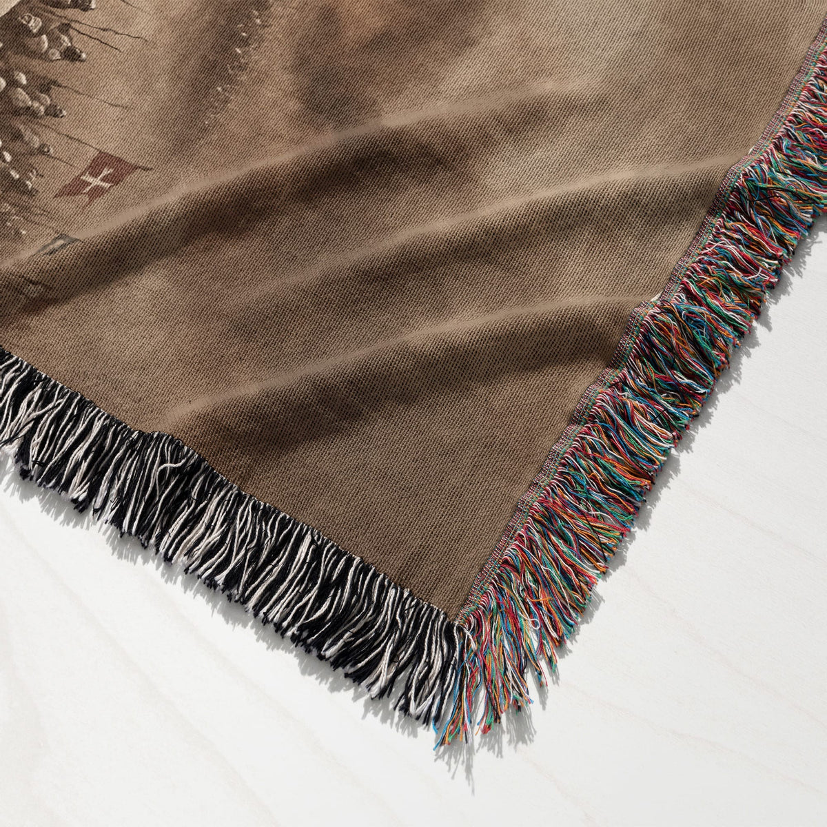 MyDesigns Medieval Blanket – Crusader Cavalry Charge Woven Throw, Templar Banners jacquard woven blanket