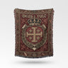 Regal Laurel Wreath Deus Vult Woven Blanket