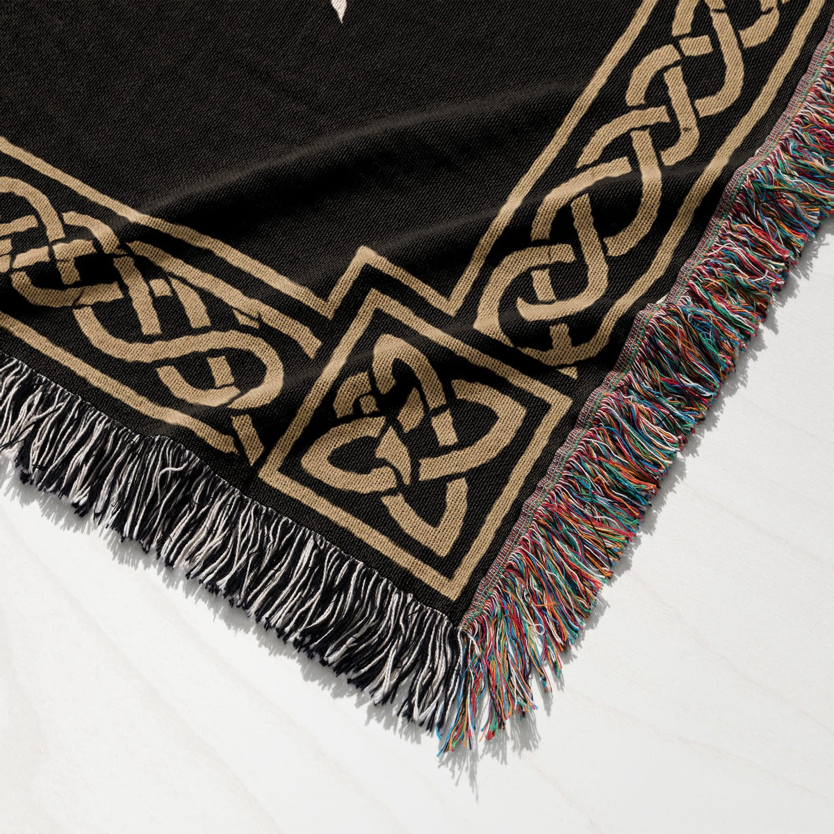 MyDesigns Medieval Blanket with Saint Lazarus Cross – Templar Hospitaller Jerusalem Woven Throw jacquard woven blanket