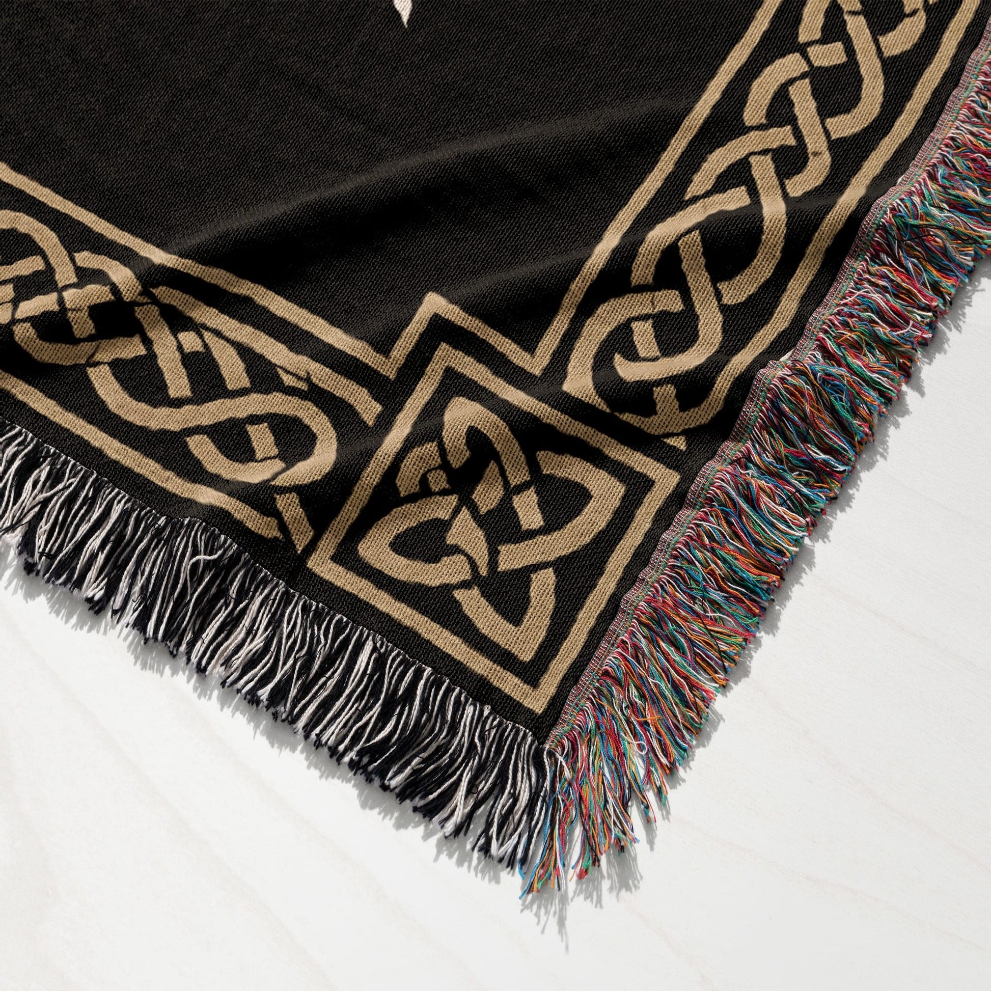 MyDesigns Medieval Blanket with Saint Lazarus Cross – Templar Hospitaller Jerusalem Woven Throw jacquard woven blanket
