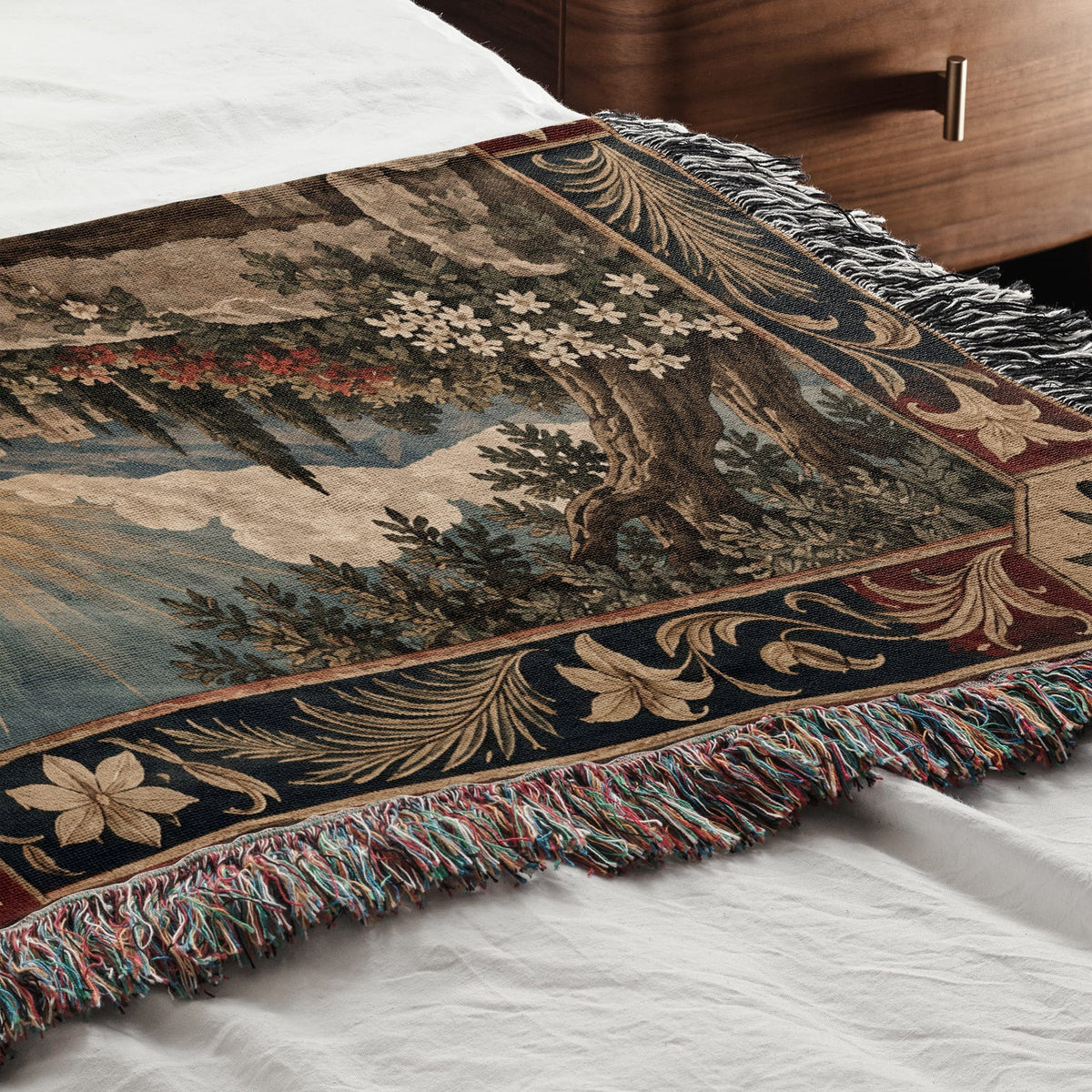 CalmNestStyle Resurrection Morning at the Empty Tomb jacquard woven blanket