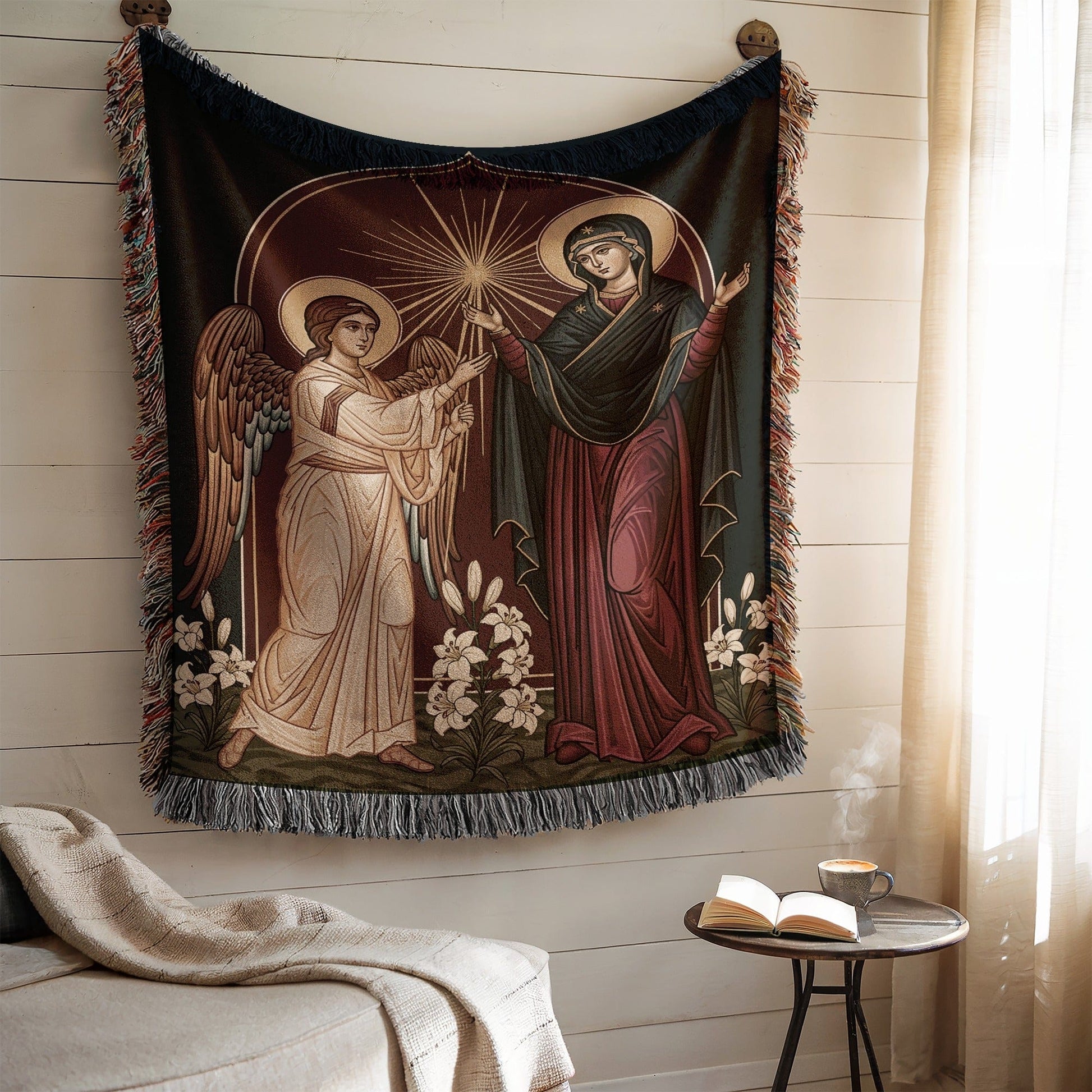 Religious Art Depiction Wall Tapestry for Home Decor