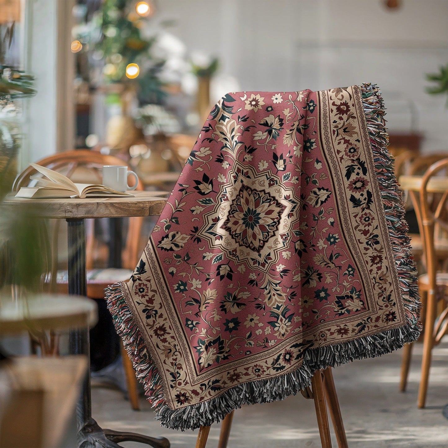 Elegant Floral Design Tapestry Ideal for Home Decor