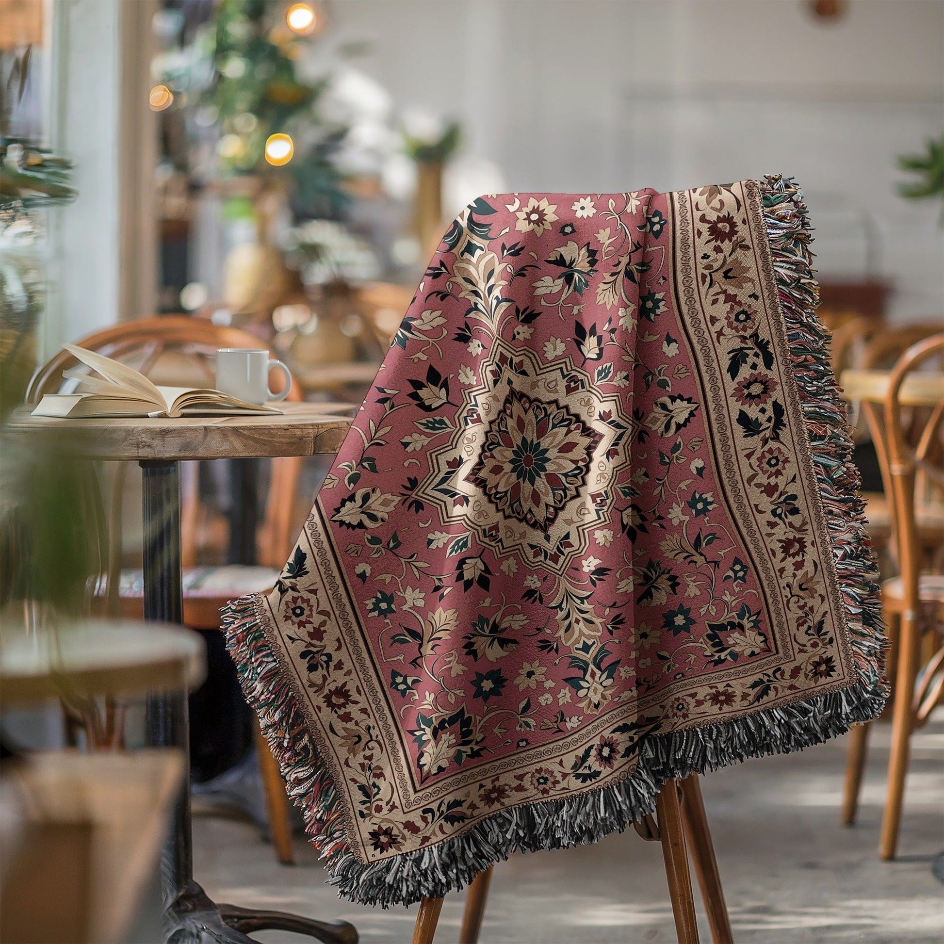 Elegant Floral Design Tapestry Ideal for Home Decor