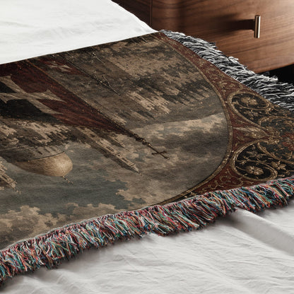 CalmNestStyle Baldwin IV on Horseback Before Jerusalem jacquard woven blanket