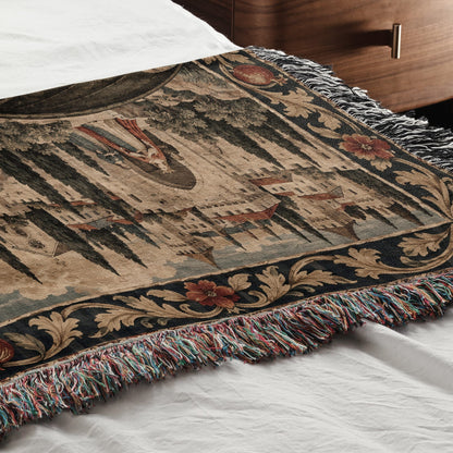 CalmNestStyle Saint George At the River jacquard woven blanket