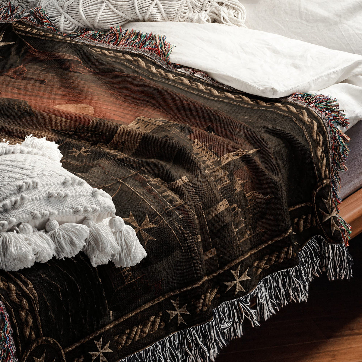 MyDesigns Hospitaller Knights – The Sea Rampart jacquard woven blanket