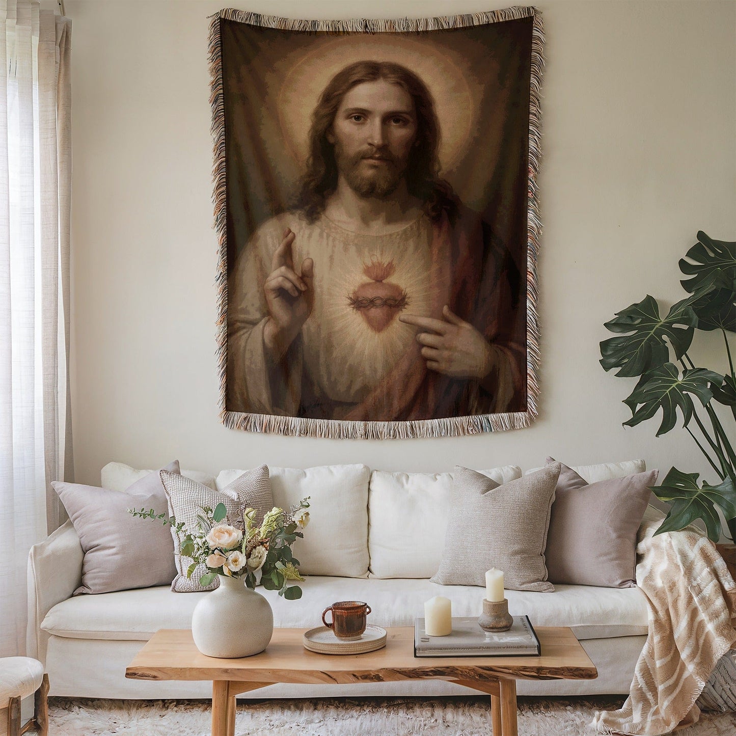 Sacred Heart of Jesus Wall Hanging Art