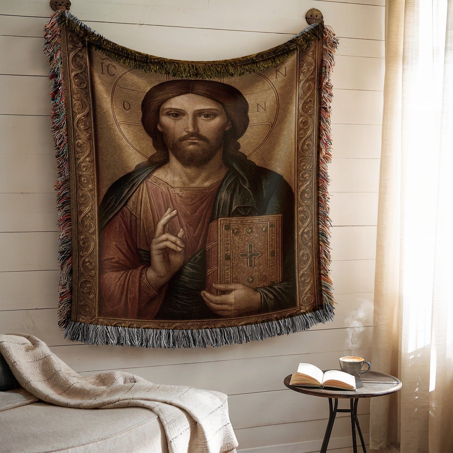 Sacred Icon Artwork Wall Tapestry for Home Decor