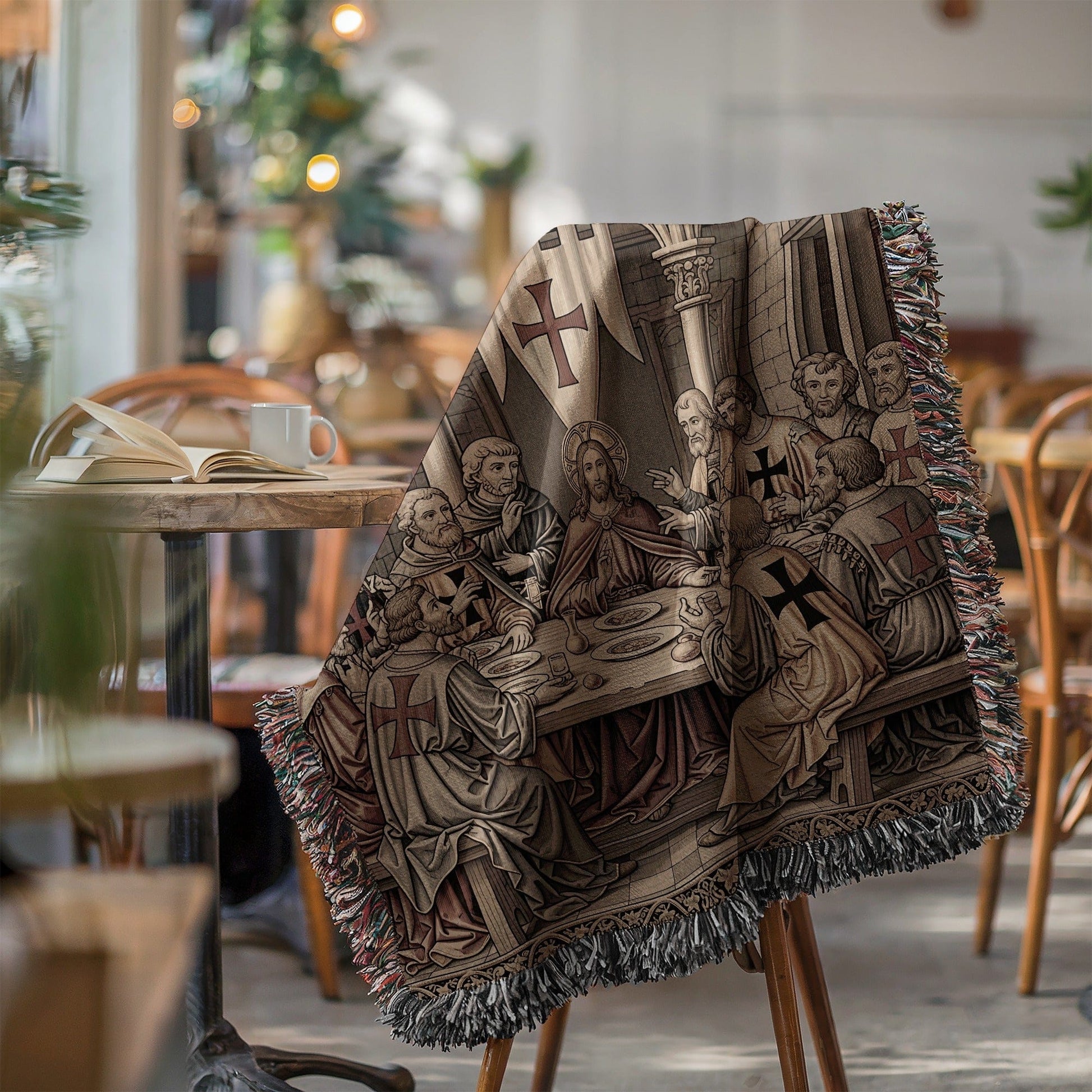 Last Supper Tapestry Throw Blanket Home Decor Item