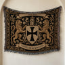 Templar Lions Helm Woven Blanket I Name & Est. Date