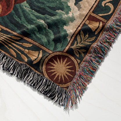 CalmNestStyle Moses Parting the Red Sea jacquard woven blanket