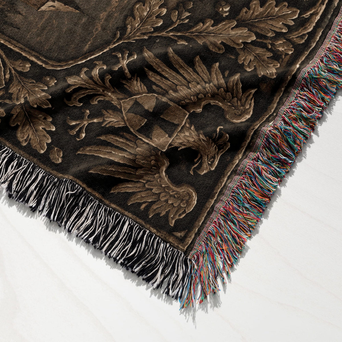 MyDesigns Teutonic Order – Black Cross and Fortress jacquard woven blanket