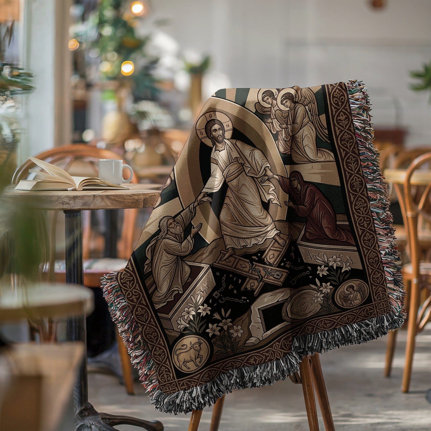 Religious Iconography Throws for Cozy Home Decor
