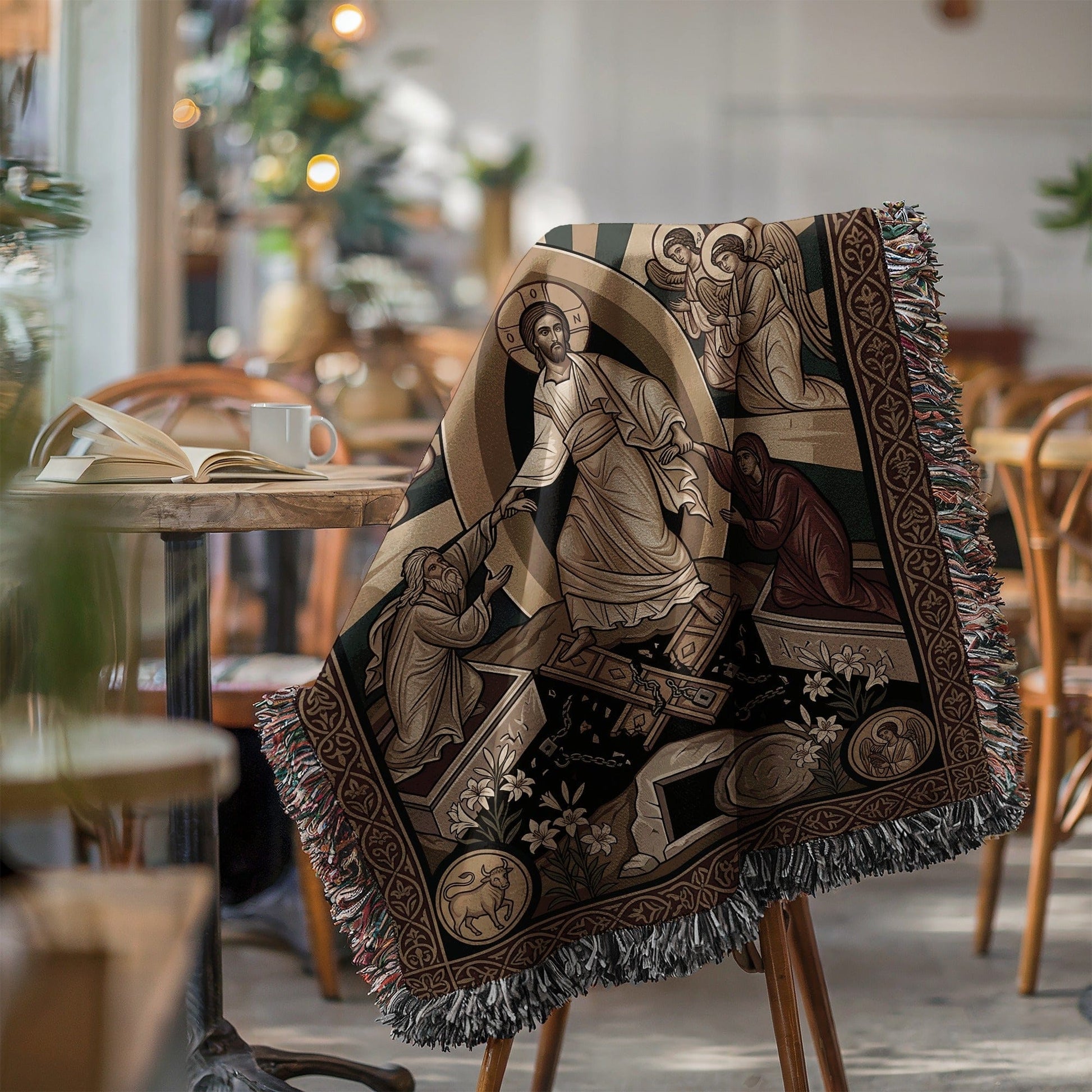 Religious Iconography Throws for Cozy Home Decor
