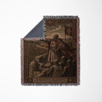 CalmNestStyle Grand Master Jean de Valette Woven Blanket jacquard woven blanket