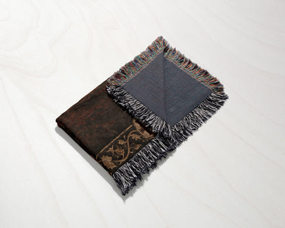 MyDesigns Templar and Warhorse at Dusk jacquard woven blanket