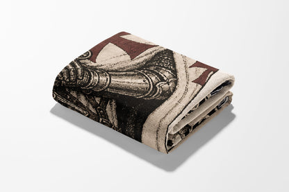 CalmNestStyle Order of Saint John Hospitaller Knight Woven Blanket jacquard woven blanket