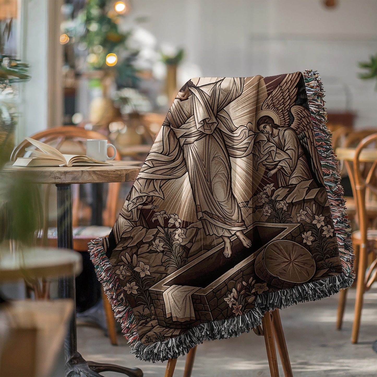 Stunning Religious Art Themed Throw Blanket for Sale