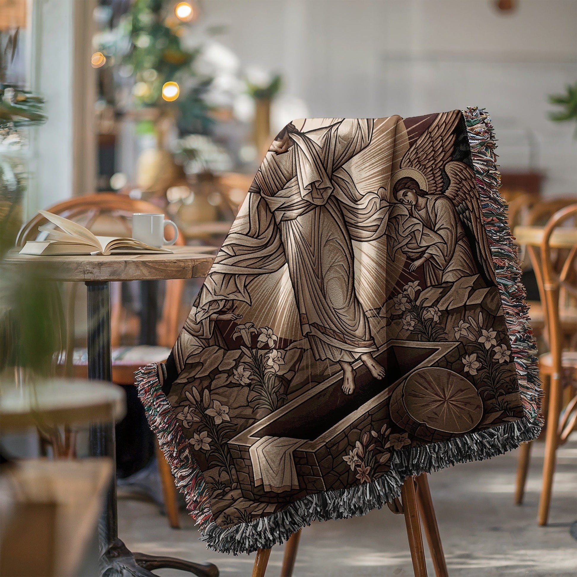 Stunning Religious Art Themed Throw Blanket for Sale